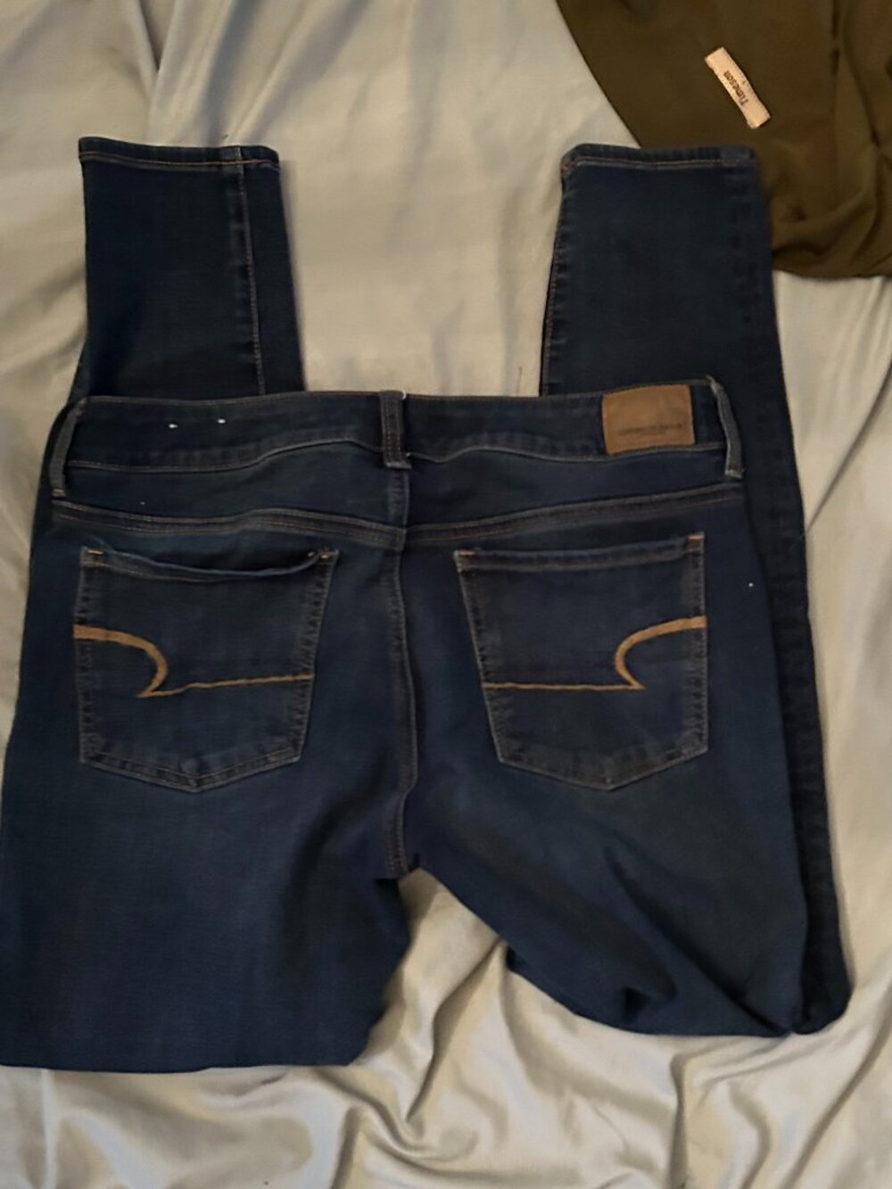 AEO size 10 womens denim blue jeans pants ten ladies stretch jean